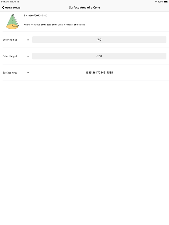 Math Formula - Exam Learning iPad screenshot
