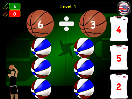 Games Math Basket Learn Lite iPad screenshot 4 - Education app