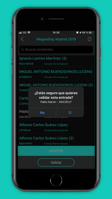 Screenshot #3 pour WeAccess - Validación entradas