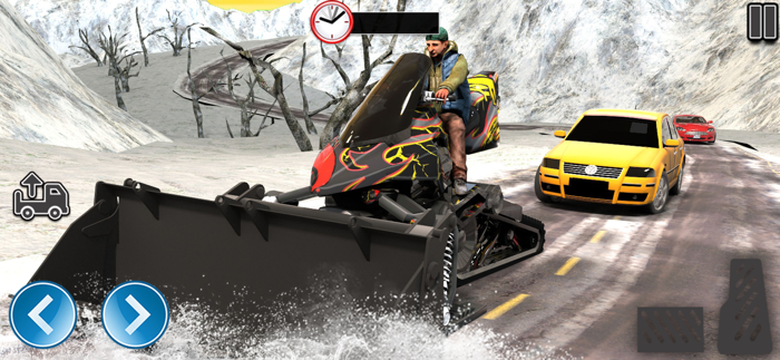 Snow Bike Sledge City Rider 3D