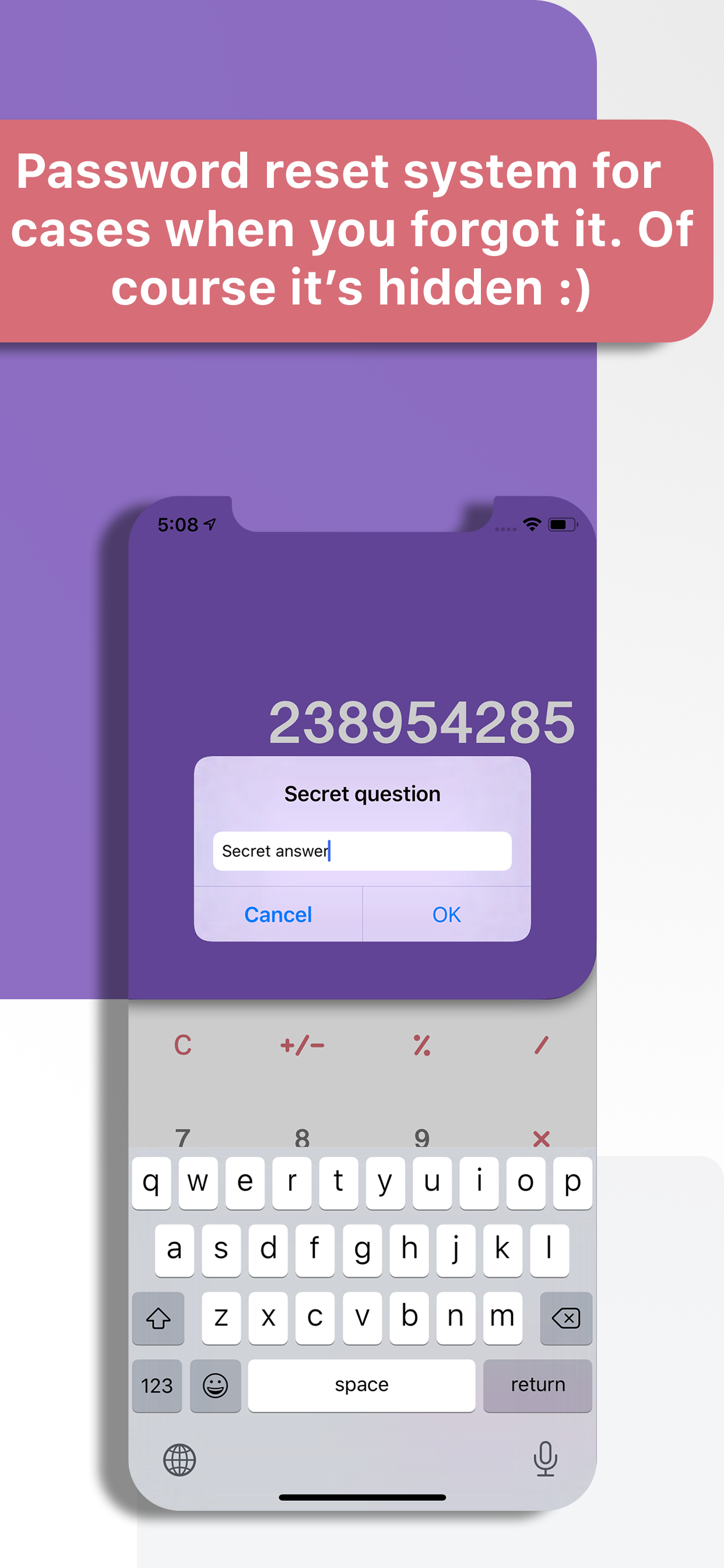 Calculator+ : Hide your secret screenshot 3