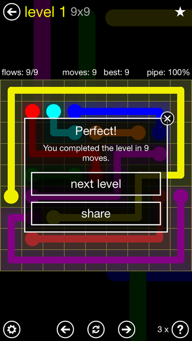 screenshot of Flow Free 3