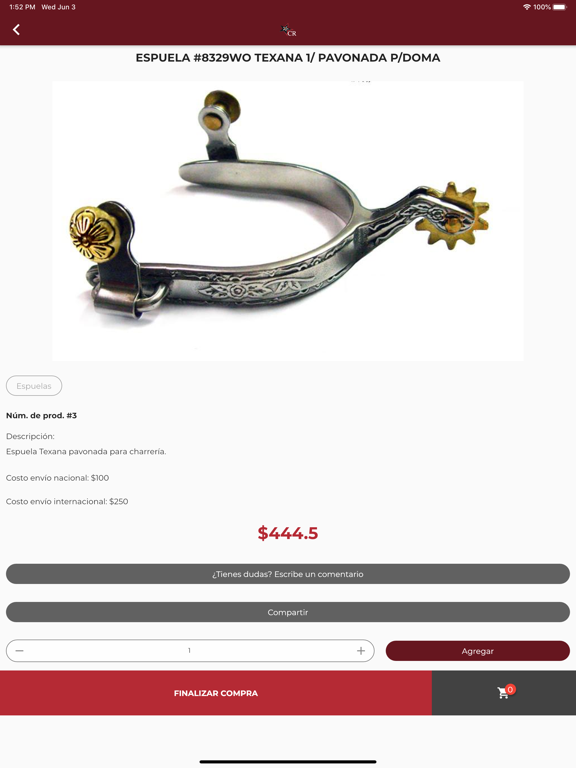 CR Performance Horses iPad screenshot 2 - Shopping app