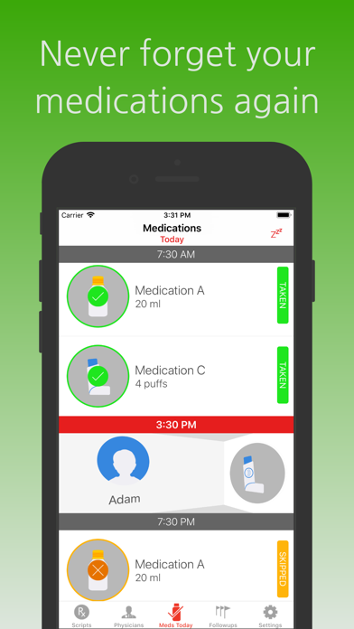 Screenshot #1 pour Medication Reminder & Refills