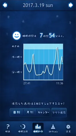Game screenshot ぐっすり～ニャ／睡眠記録 hack