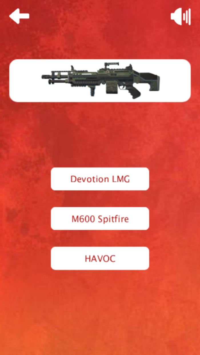 Weapons Quiz for Apex Legends