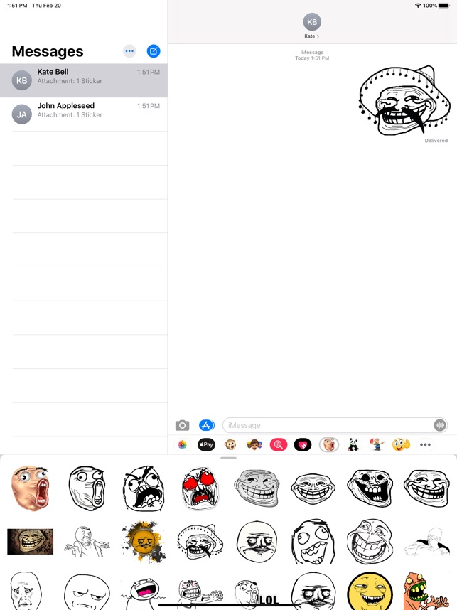 Troll Face Stikers Pack for iMessage on the App Store