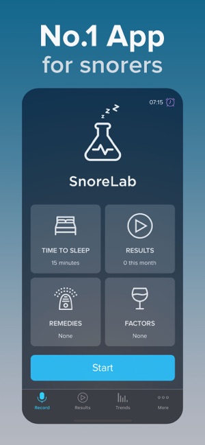 Snorelab Score Chart