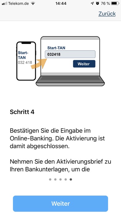 Sperrer-activeTAN Screenshot