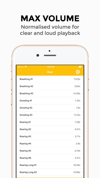Roar - Lion Sounds iPhone screenshot 2 - Entertainment app