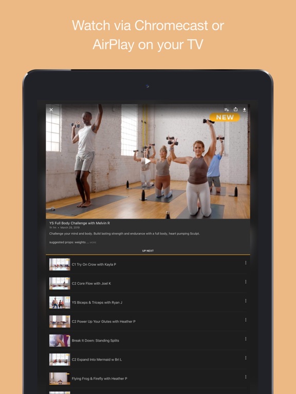 CorePower Yoga On Demand iPad screenshot 5 - Health & Fitness app