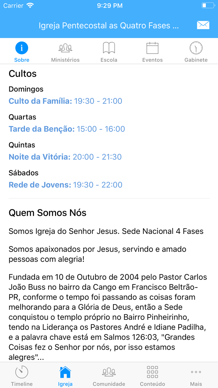 IP AS 4 Fases do Evangelho