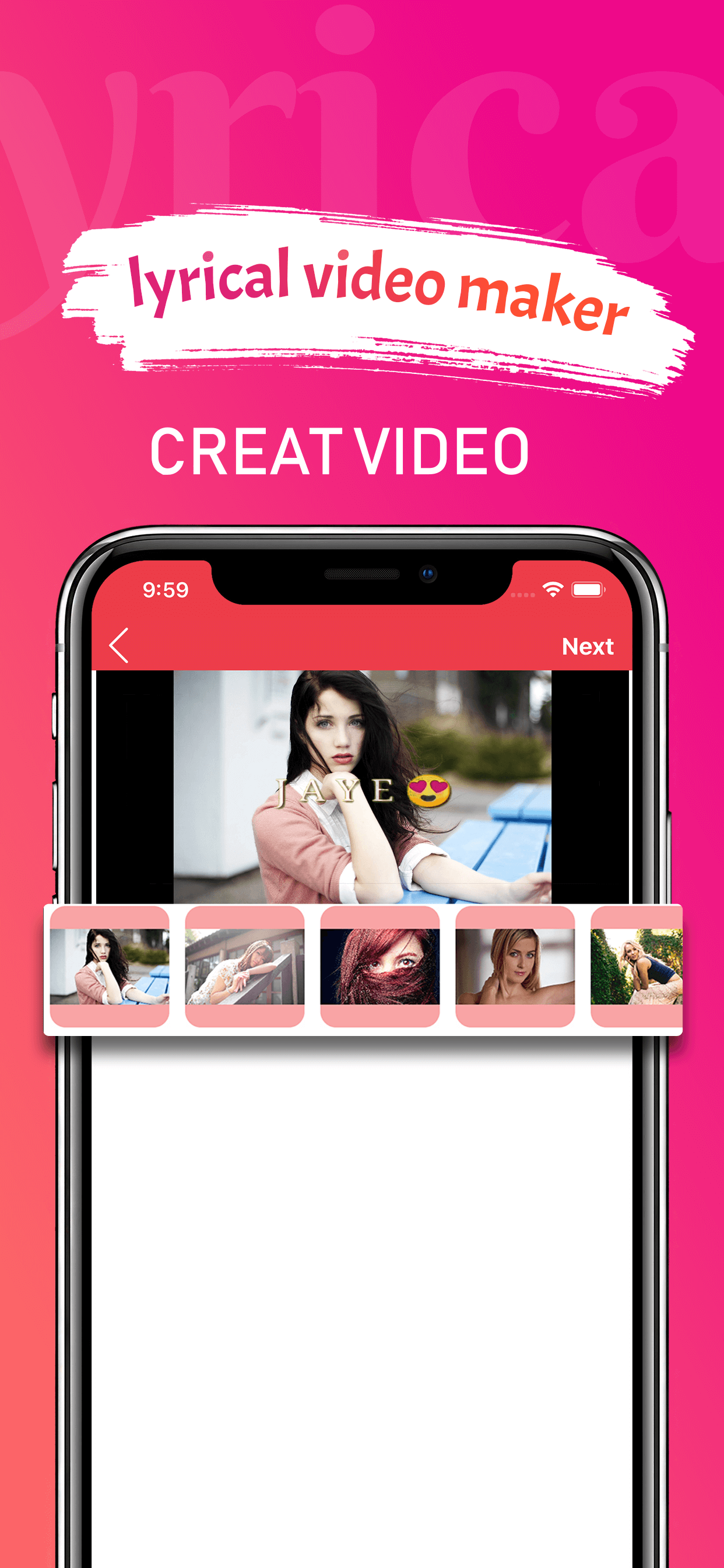 Photo Lyrical Video Maker.ly screenshot 4