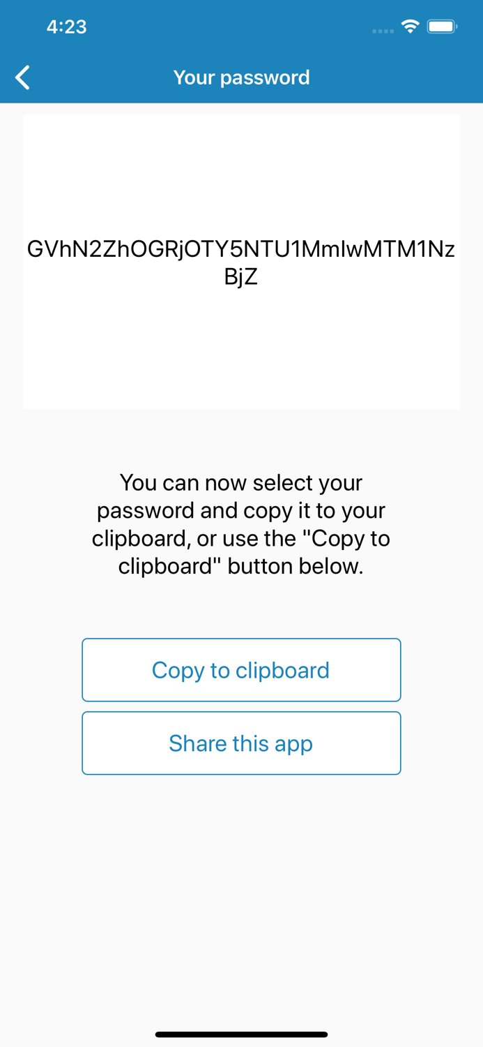 Password Generator on the fly