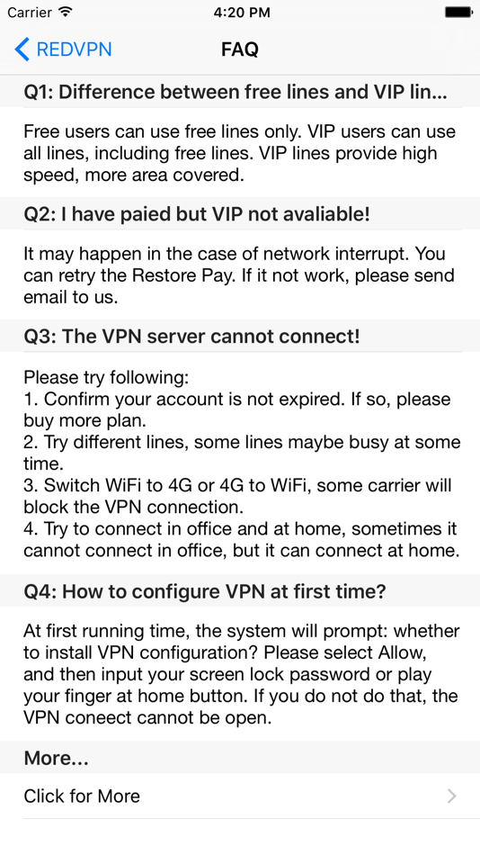 #5. REDVPN - Network Accelerator (iOS) 由: Tuoyou Technology Ltd.