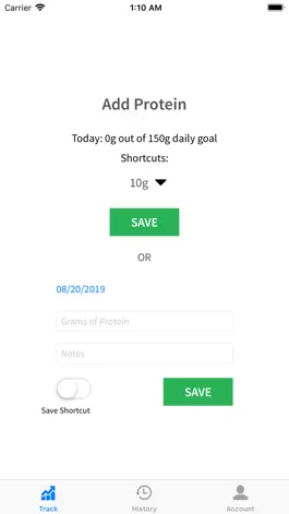 Game screenshot Simple Protein Tracker apk