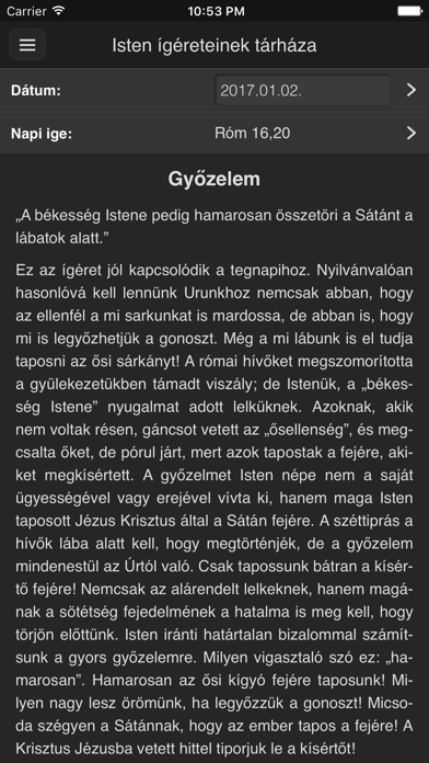 Isten ígéreteinek tárháza Screenshot