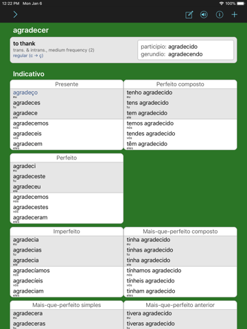Portuguese Verbs & Conjugation - náhled