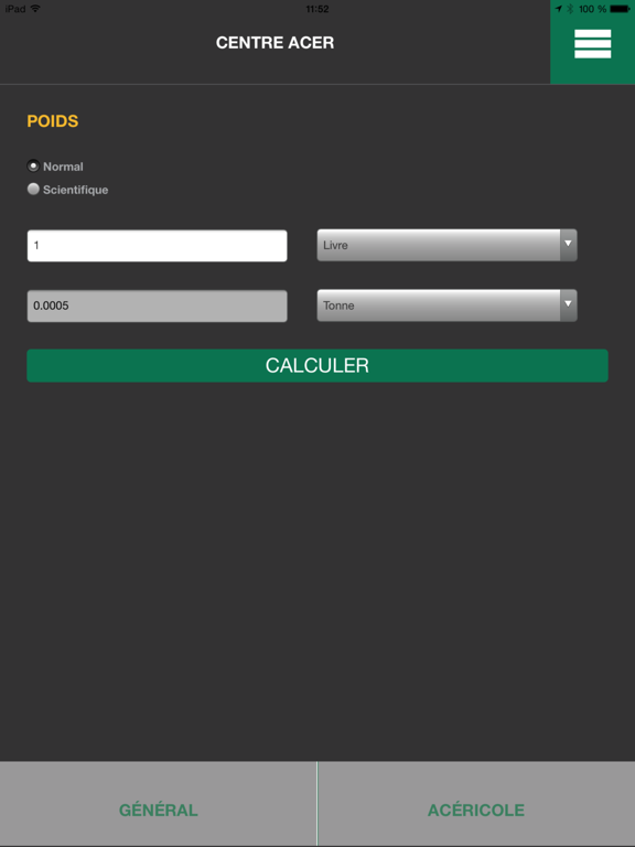 Screenshot #4 pour Convertisseur Acéricole