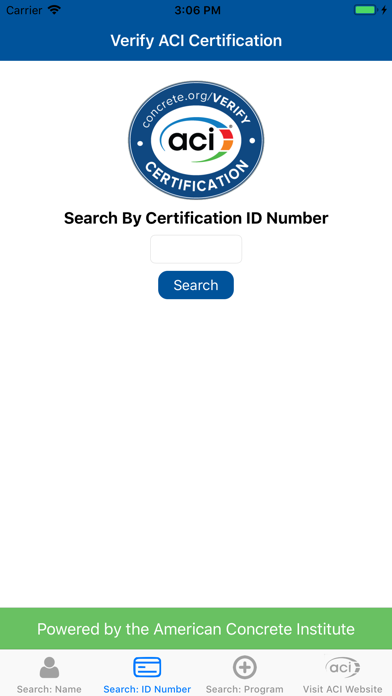 ACI Certification Verify screenshot 2