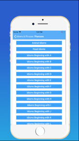 English Idioms & Phrases screenshot