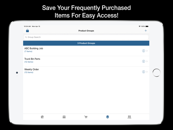 Edges Sales App (ESA) iPad screenshot