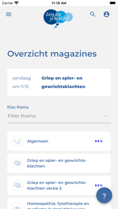 Zorg dat je bijblijft! Screenshot
