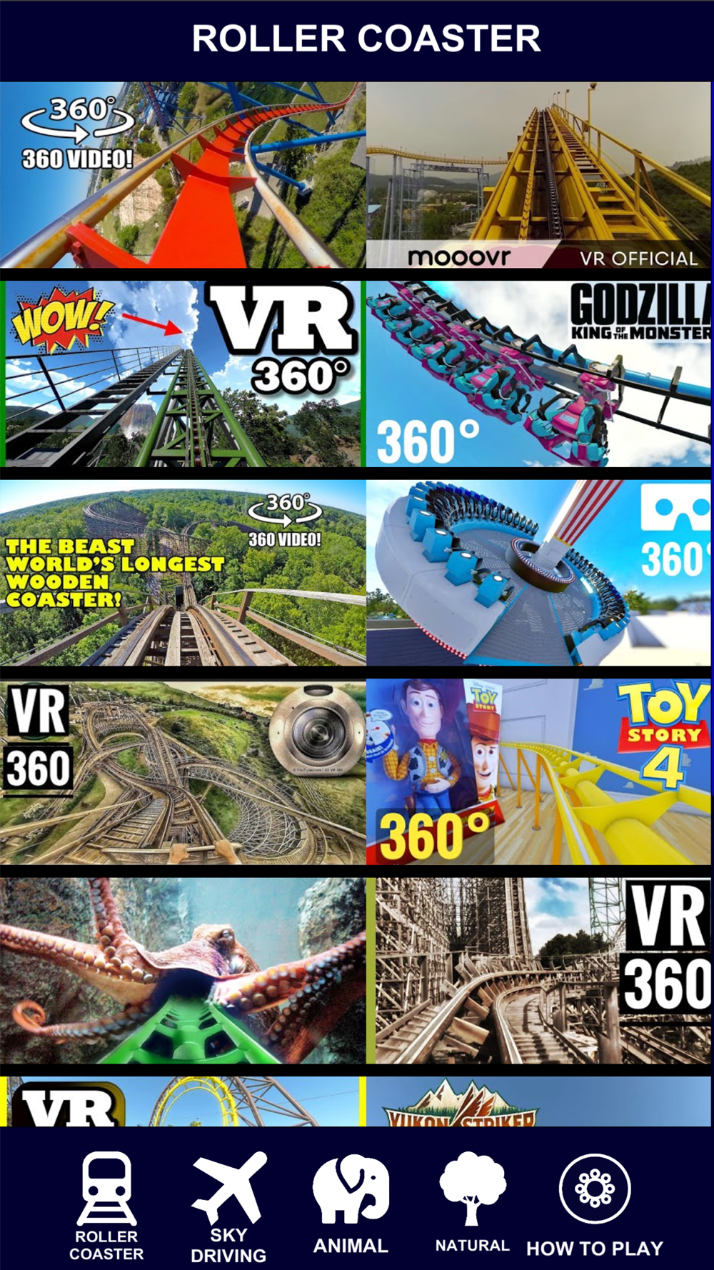 VR 360 Roller Coaster Video HD for iPhone - Free Download VR 360 Roller  Coaster Video HD for iOS - APKtume.com