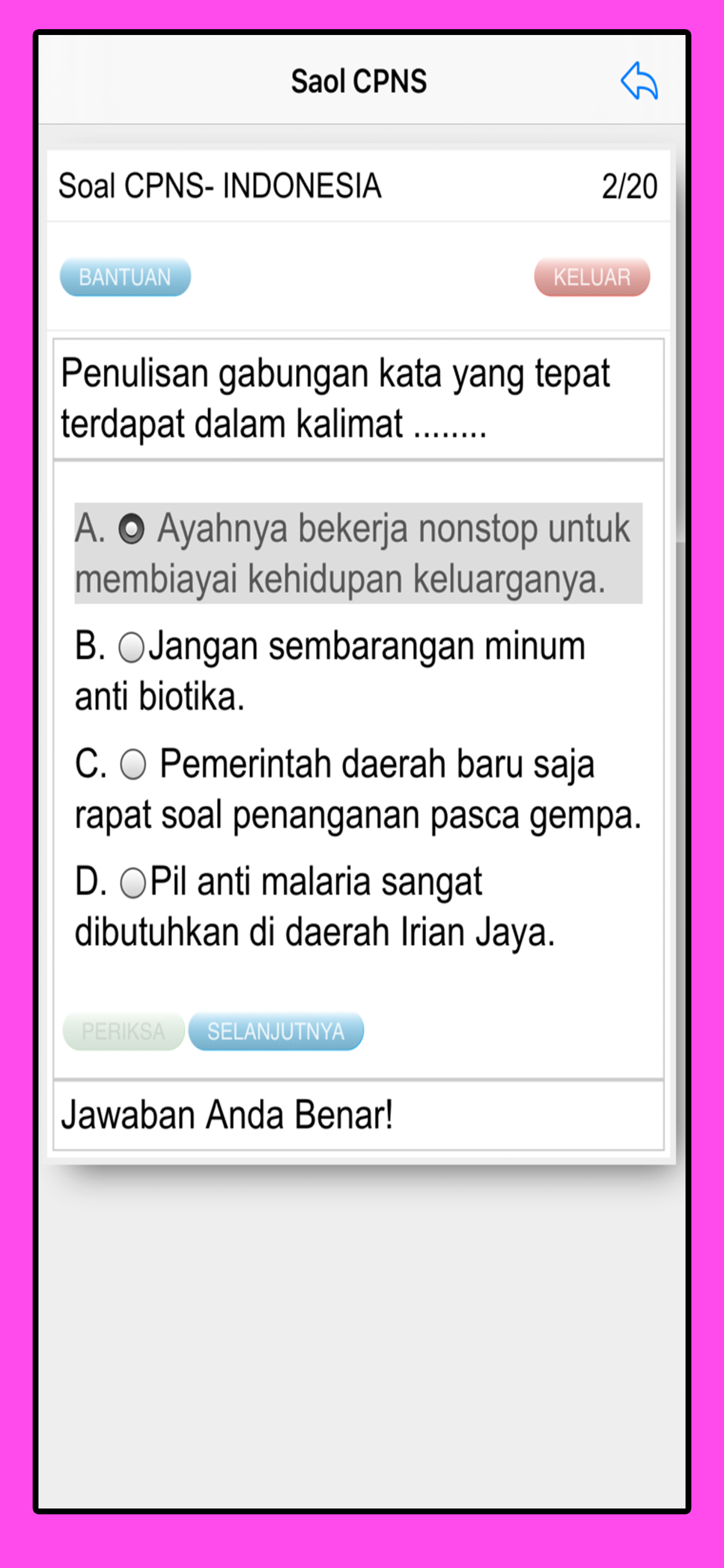 Soal CPNS