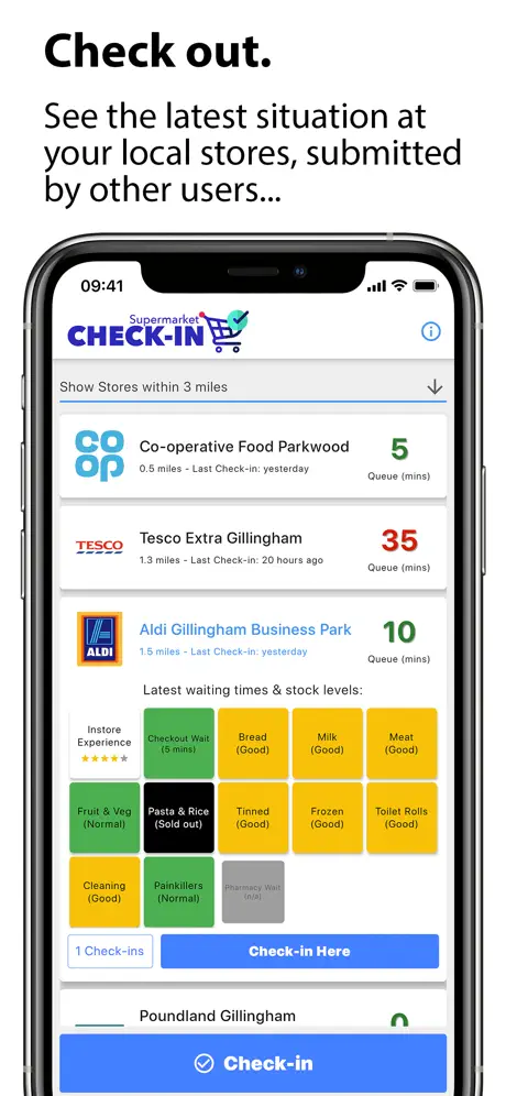 Supermarket Check In