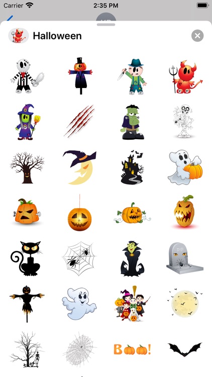 Halloween BOO! Scary Stickers