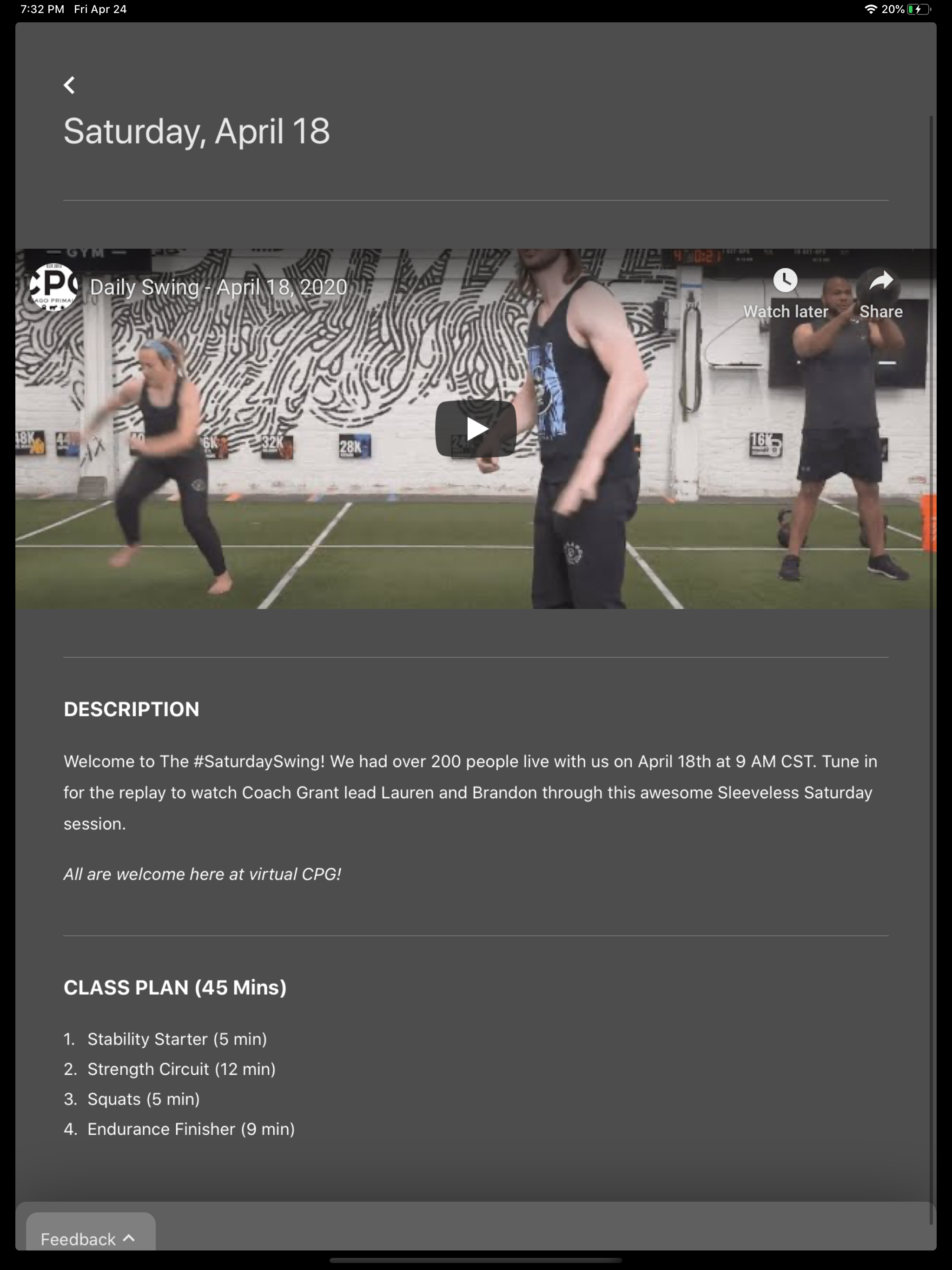 Kettlebell Swing