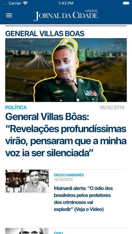 Jornal da Cidade Online screenshot 1 of 3