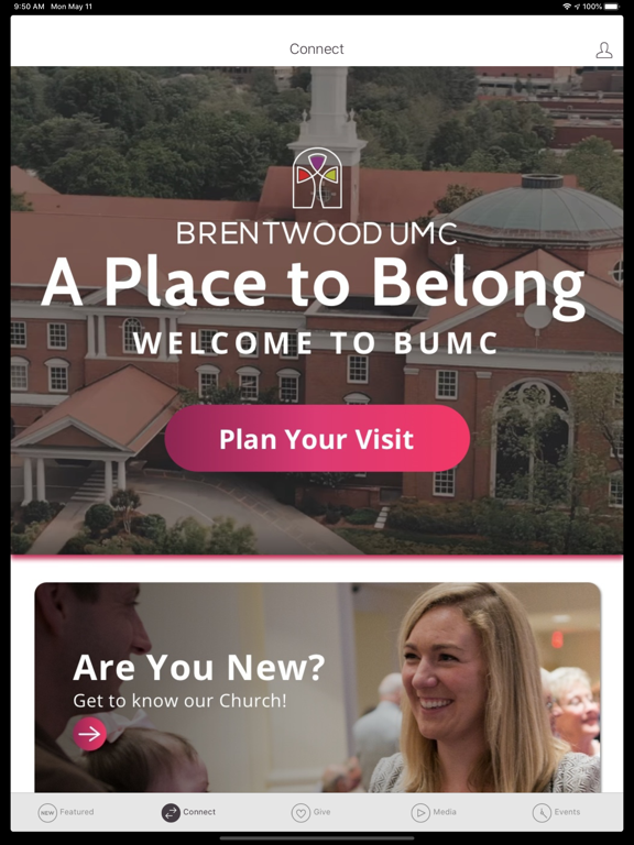 Brentwood United Methodist iPad screenshot 2 - Lifestyle app