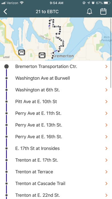 Kitsap Transit Tracker Screenshot