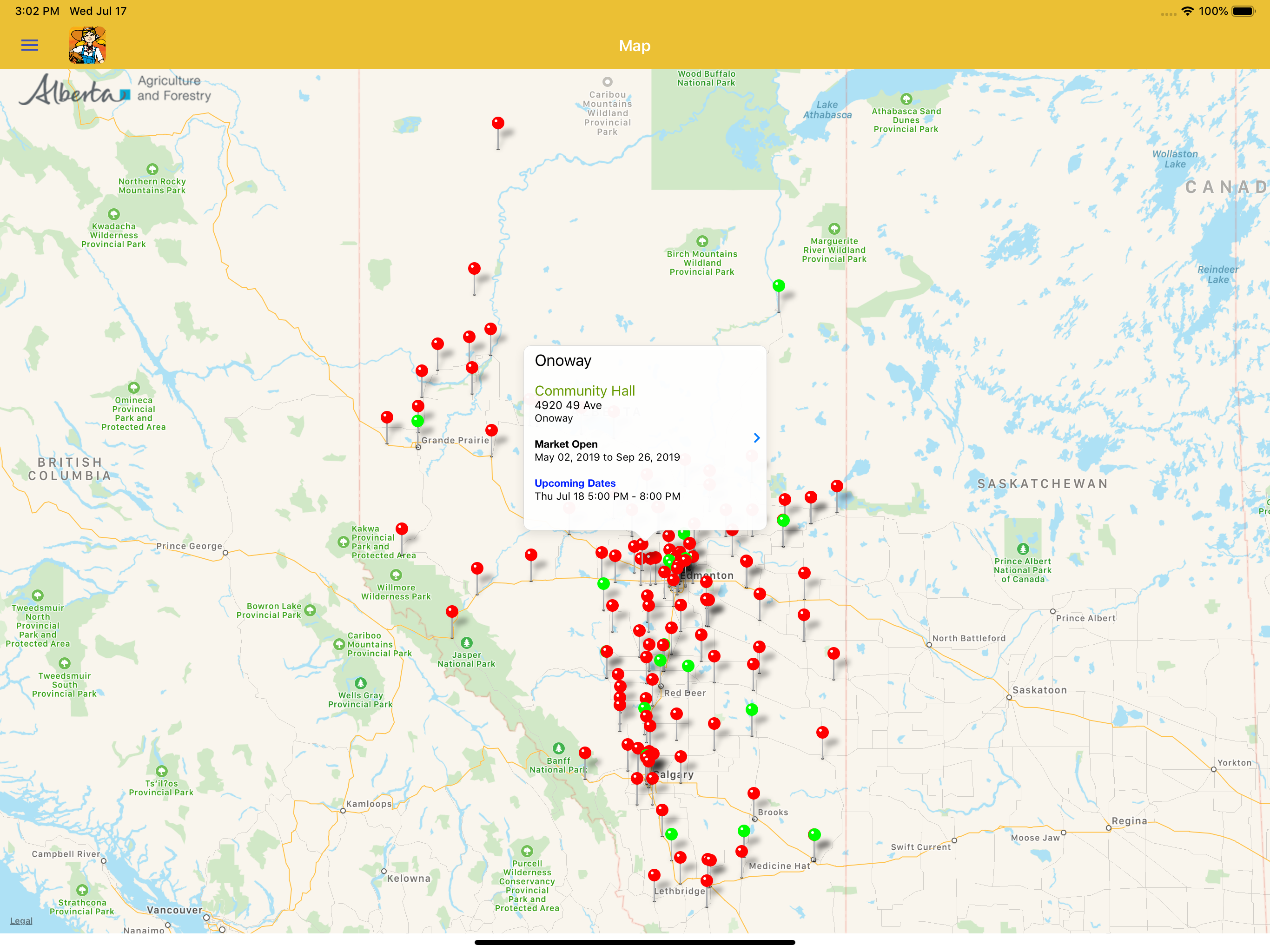 Alberta Approved Farmer Market