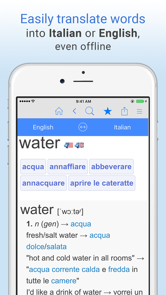 #1. English-Italian Dictionary. (iOS) 由: Farlex, Inc.