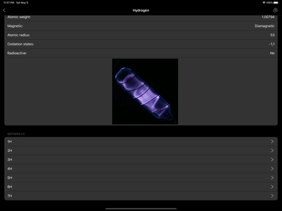 Periodic Table+ iPad screenshot 4 - Education app