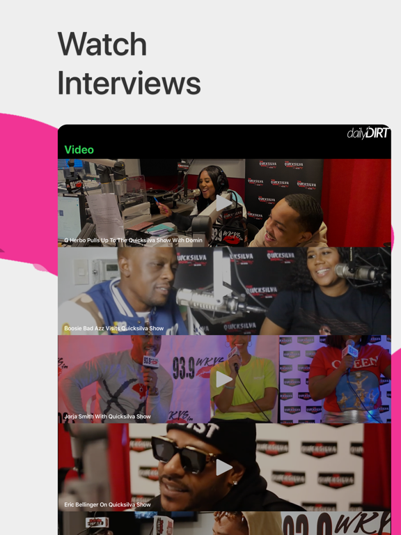 Daily Dirt iPad screenshot 2 - Entertainment app