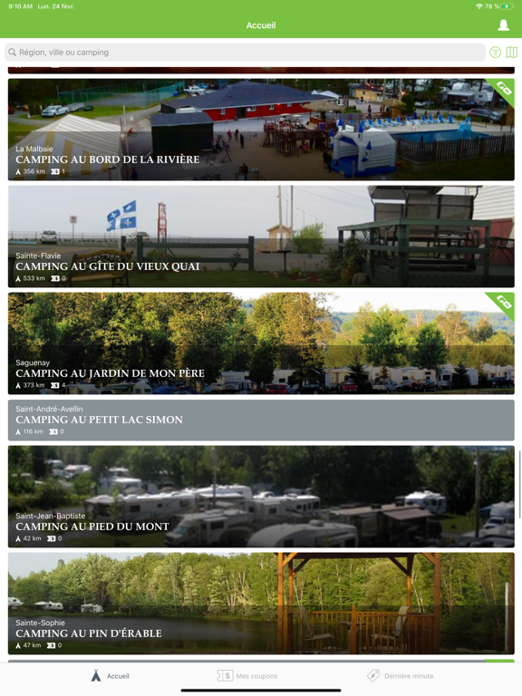 Screenshot #5 pour GO Camping Québec