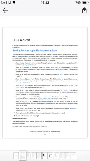 Screenshot von Dateimanager auf dem iPhone 4