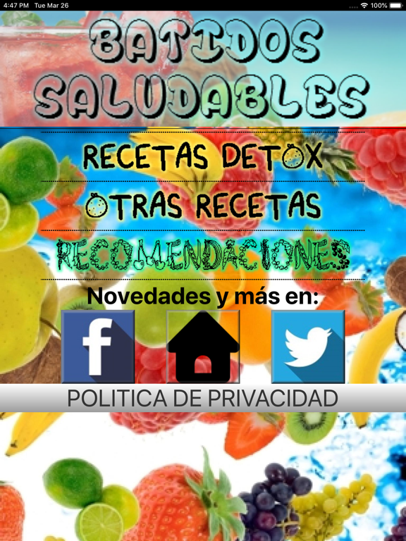 Screenshot #4 pour Recetas de batidos saludables