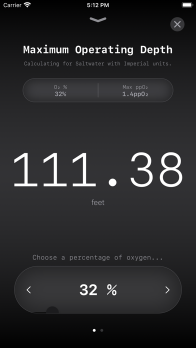 Screenshot #2 pour Scuba Calculator