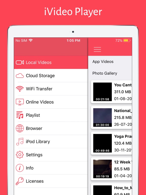 Screenshot #5 pour iVideo Player HD