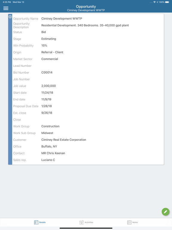 Coins mCRM iPad screenshot 7 - Business app