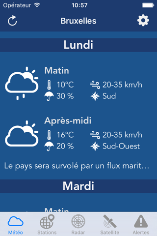 Météo Belgique - náhled