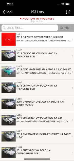 Auction Operation iPhone screenshot 2