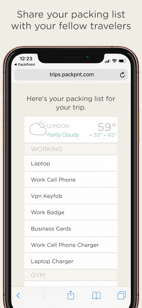 PackPoint Premium Packing List - Travel App | MWM