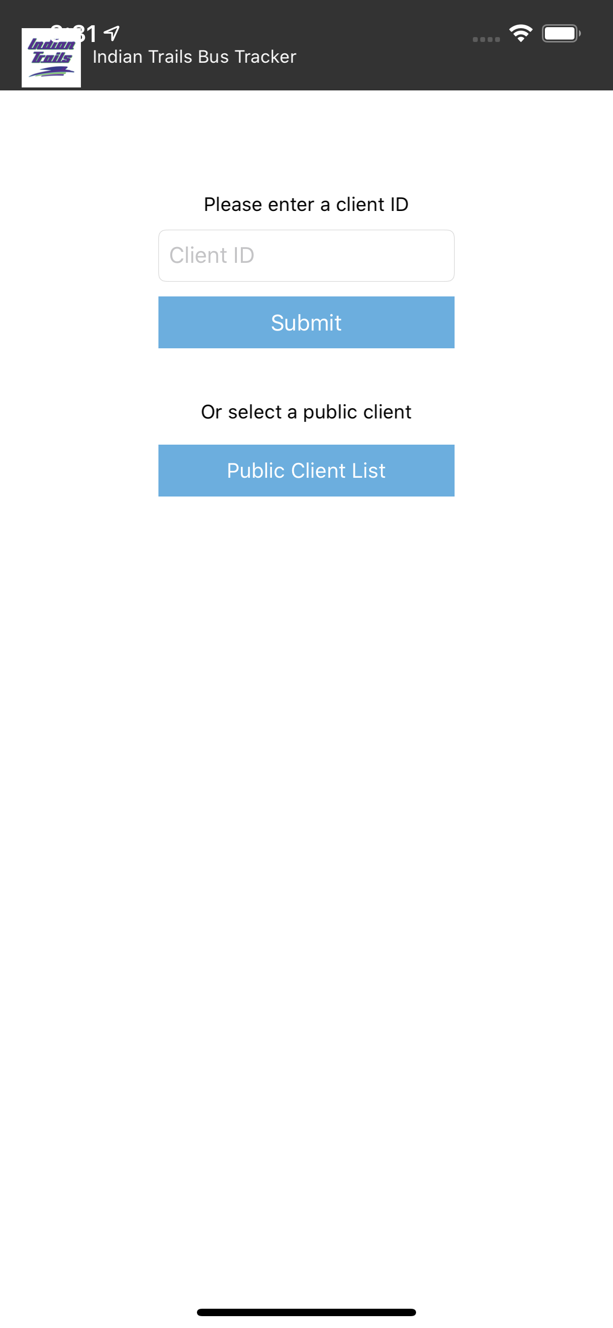 Indian Trails Bus Tracker