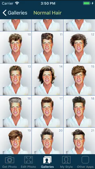Captura de pantalla de Hair And Beard Styles PRO en iPhone 7